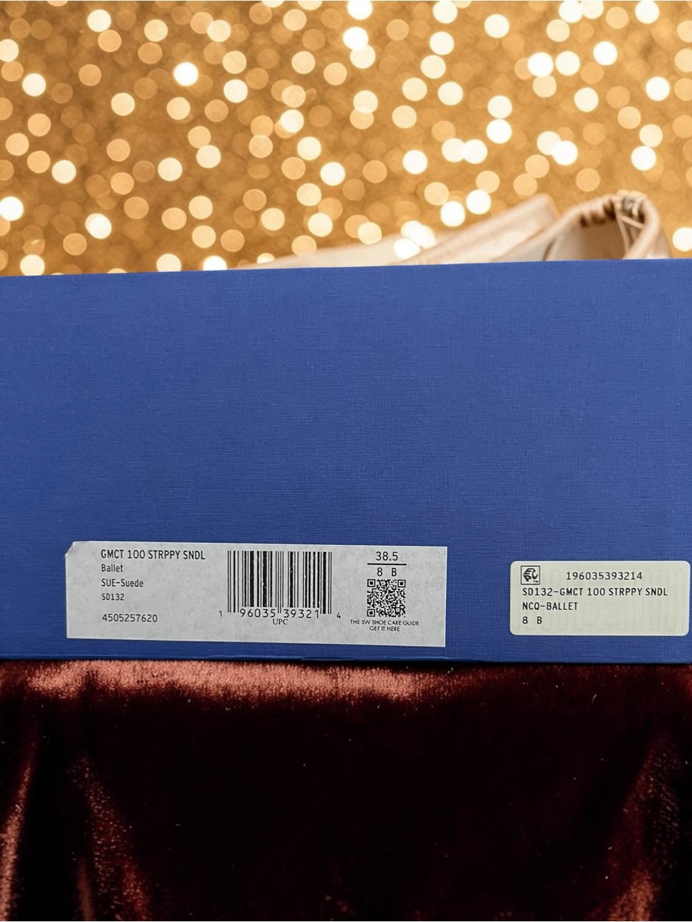 Stuart Weitzman Pink Crystal-Strap Stiletto Sandals ballet size 8.5 NIB - Picture 6 of 7